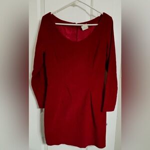 Esprit 90’s Vintage Red Velvet Dress